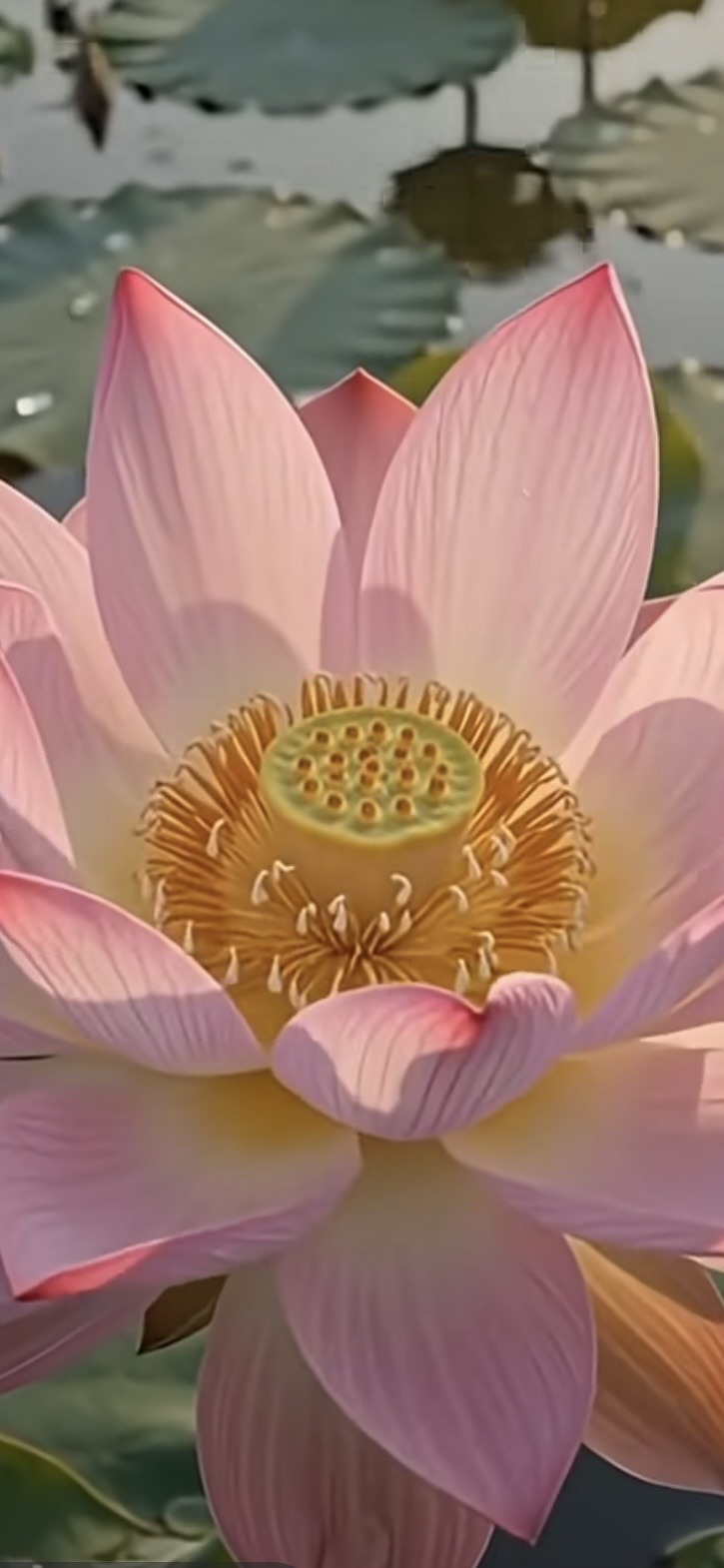 Volledig opengebloeide lotusbloem